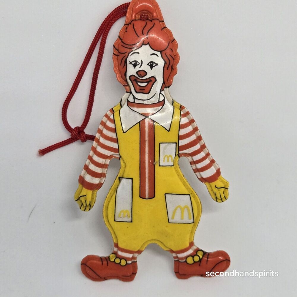 Vintage 1984 McDonald Happy Meal Ronald McDonald Ornament